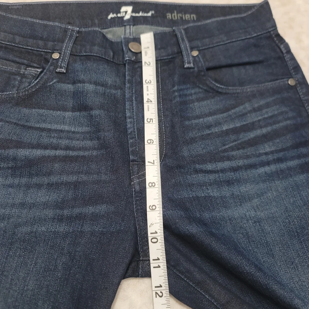 7 Seven For All Mankind Adrien Jeans Size 30 Men's Dark Wash - Picture 8 of 14